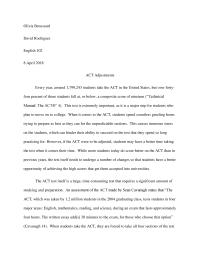 ACT Adjustments – 8 April 2018