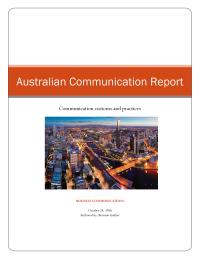 Australian Communication Report