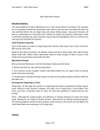 Case Report — Sport Obermeyer