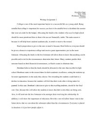 Matters – Writing Assignment