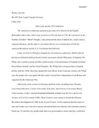 John Locke and the US Constitution