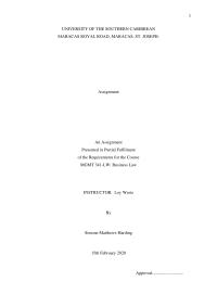 Contracts 1UNIVERSITY OF THE