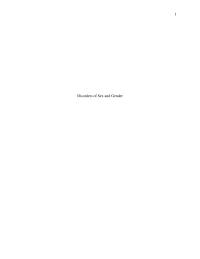 Disorders of Sex and Gender