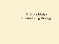 Introduction Dr Bruce Mwiya1