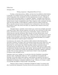 Marginalized Musical Voices