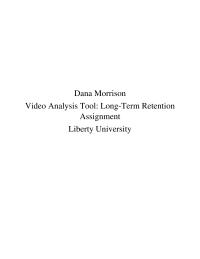 Video Analysis Assignment
