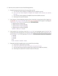 Accounting 1 Select the correct