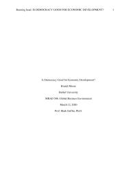 Is Democracy Good for Economic Development?