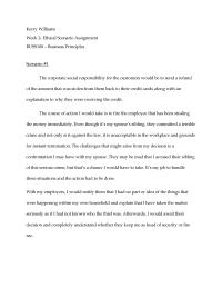 Ethical Scenario Assignment