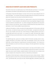 Analysis for Infinite Aloe