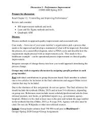 Performance improvement Healthcare