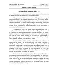 The genealogy of JESUS: An Exegetical Analysis