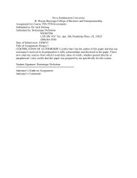 Final project Nova Southeastern
