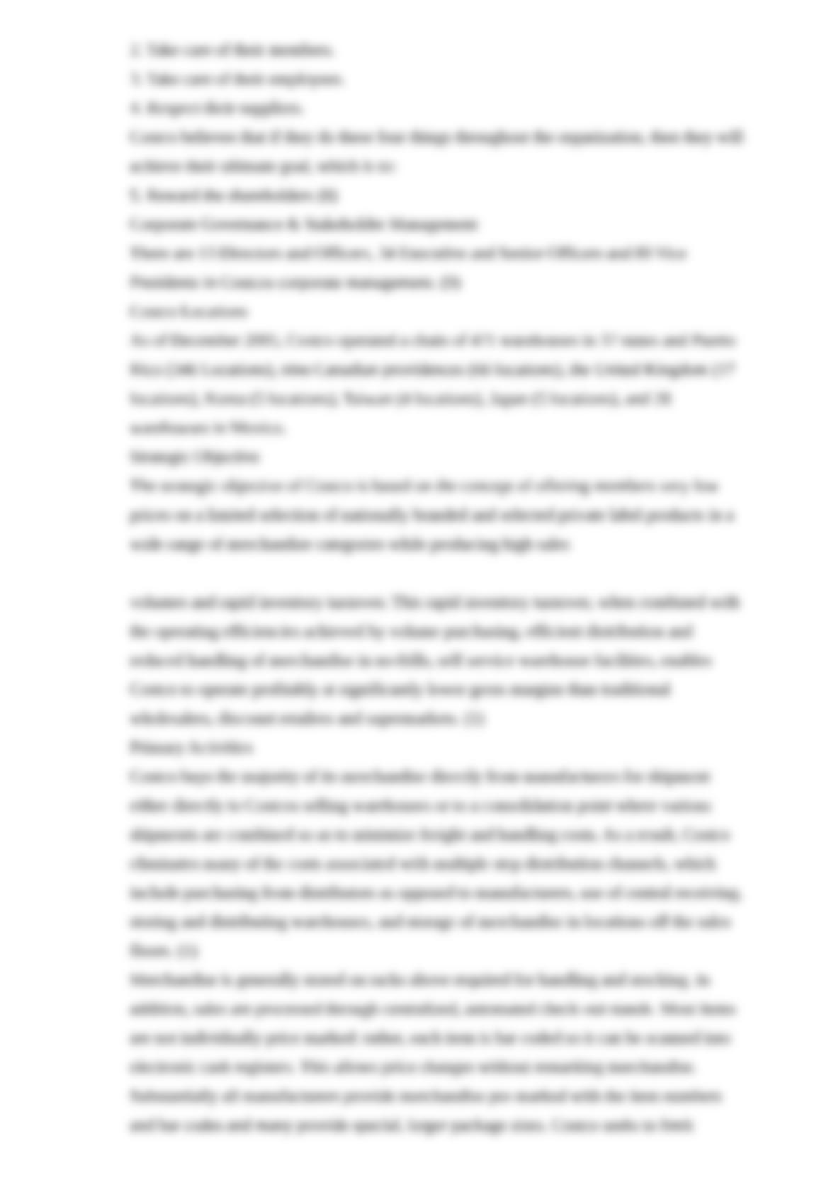 Costco business analysis picture