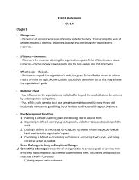 Study Guide Ch 1-4