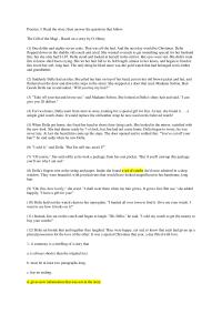 Summary Practice 3 Read the story