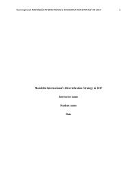Mondelez case study