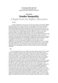 Gender inequality