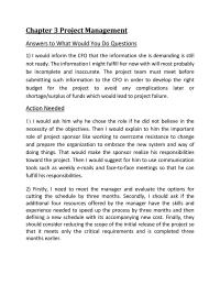 Chapter 3 Project Management