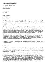 PTE ESSAY