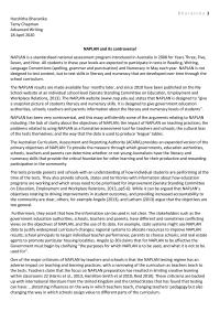 NAPLAN and its controversy!