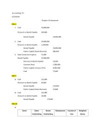 Accounting 310 Chapter 16