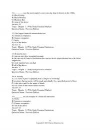 978-0133427073 Test Bank Chapter 1 Part 2