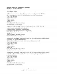 978-0133427073 Test Bank Chapter 13 Part 1
