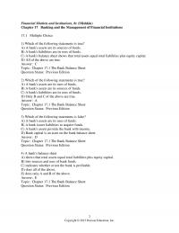 978-0133427073 Test Bank Chapter 17 Part 1