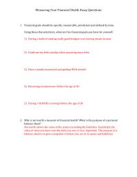 Managing Your Financial Wealth Essay
