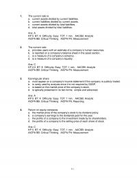 978-1118582558 Test Bank Chapter 5 Part 1