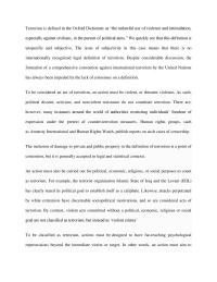 Terrorism Terrorism is defined in