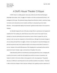 A Doll’s House Theater Critique