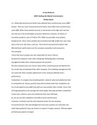 Case Study of Sony