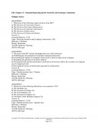 978-1259444951 Test Bank Chapter 12 Part 1