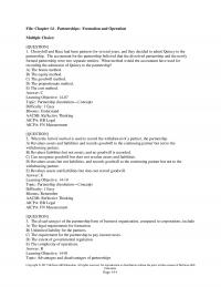 978-1259444951 Test Bank Chapter 14 Part 1