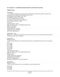 978-1259444951 Test Bank Chapter 4 Part 1