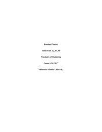 Principles of Marketing Romina