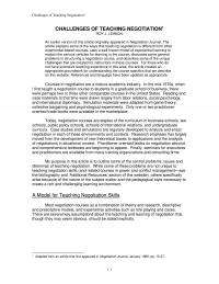 978-0073530369 Challenges Of Teaching Negotiation
