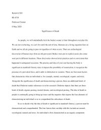 significance of death