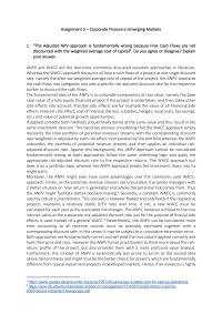 CF in Emerging Markets