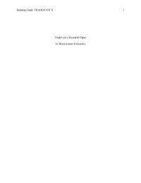 Trader Joe’s Research Paper