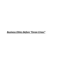 Concept of Business Ethics