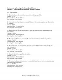 978-0136117049 Test Bank Chapter 12 Part 1