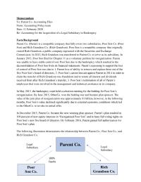 Accounting for the Acquisition of a Legal Subsidiary in Bankruptcy