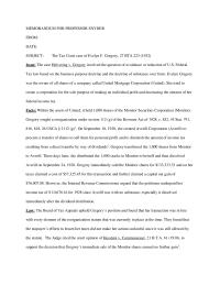 The Tax Court case of Evelyn F. Gregory, 27 BTA 223 (1932)