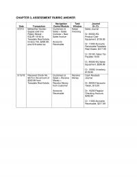 978-1259917011 Chapter 3 Assessment Rubric