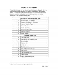 978-1259917011 Project Valley Bikes Solution Manual Part 1