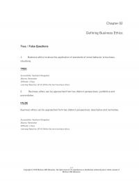 978-1259535437 Test Bank Chapter 2 Part 1