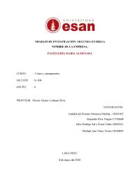 ESAN costos y presupuestos